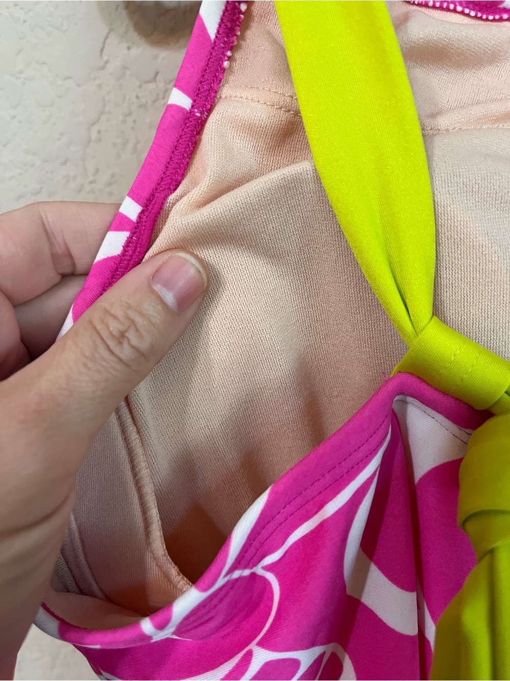 Athleta Printed Kokomo Dress aloha hit pink EUC swim dress medium - Picture 5 of 6